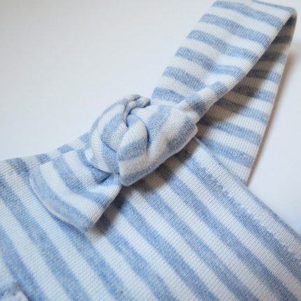 Short overall for baby with blue stripes "Confort" - Paz Rodríguez